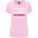 I Don't Mean to Be Awesome Biker Motorbike Womens Wider Cut T-Shirt Light Pink