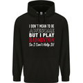 I Don't Mean to Be Badminton Player Childrens Kids Hoodie Black