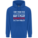 I Don't Mean to Be Badminton Player Childrens Kids Hoodie Royal Blue