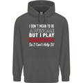 I Don't Mean to Be Badminton Player Childrens Kids Hoodie Storm Grey