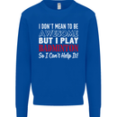 I Don't Mean to Be Badminton Player Kids Sweatshirt Jumper Royal Blue