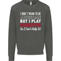 I Don't Mean to Be Badminton Player Kids Sweatshirt Jumper Storm Grey