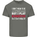 I Don't Mean to Be Badminton Player Kids T-Shirt Childrens Charcoal