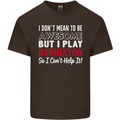 I Don't Mean to Be Badminton Player Kids T-Shirt Childrens Chocolate