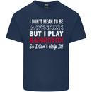 I Don't Mean to Be Badminton Player Kids T-Shirt Childrens Navy Blue