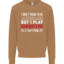 I Don't Mean to Be Badminton Player Mens Sweatshirt Jumper Caramel Latte