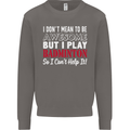 I Don't Mean to Be Badminton Player Mens Sweatshirt Jumper Charcoal
