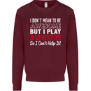 I Don't Mean to Be Badminton Player Mens Sweatshirt Jumper Maroon