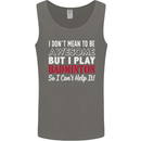 I Don't Mean to Be Badminton Player Mens Vest Tank Top Charcoal