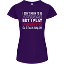 I Don't Mean to Be Badminton Player Womens Petite Cut T-Shirt Purple