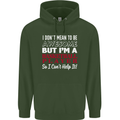 I Don't Mean to Be Basketball Player Childrens Kids Hoodie Forest Green