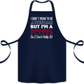 I Don't Mean to Be Basketball Player Cotton Apron 100% Organic Navy Blue
