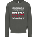 I Don't Mean to Be Basketball Player Kids Sweatshirt Jumper Storm Grey