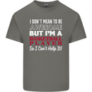 I Don't Mean to Be Basketball Player Kids T-Shirt Childrens Charcoal