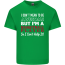 I Don't Mean to Be Basketball Player Kids T-Shirt Childrens Irish Green