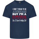 I Don't Mean to Be Basketball Player Kids T-Shirt Childrens Navy Blue