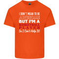 I Don't Mean to Be Basketball Player Kids T-Shirt Childrens Orange