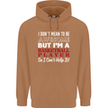 I Don't Mean to Be Basketball Player Mens 80% Cotton Hoodie Caramel Latte