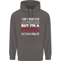 I Don't Mean to Be Basketball Player Mens 80% Cotton Hoodie Charcoal