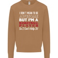 I Don't Mean to Be Basketball Player Mens Sweatshirt Jumper Caramel Latte