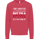 I Don't Mean to Be Basketball Player Mens Sweatshirt Jumper Heliconia