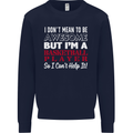 I Don't Mean to Be Basketball Player Mens Sweatshirt Jumper Navy Blue