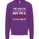 I Don't Mean to Be Basketball Player Mens Sweatshirt Jumper Purple