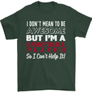 I Don't Mean to Be Basketball Player Mens T-Shirt Cotton Gildan Forest Green