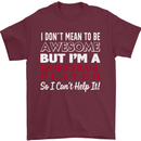 I Don't Mean to Be Basketball Player Mens T-Shirt Cotton Gildan Maroon
