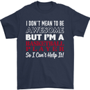 I Don't Mean to Be Basketball Player Mens T-Shirt Cotton Gildan Navy Blue