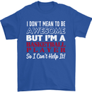 I Don't Mean to Be Basketball Player Mens T-Shirt Cotton Gildan Royal Blue