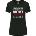 I Don't Mean to Be Basketball Player Womens Wider Cut T-Shirt Black