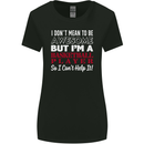 I Don't Mean to Be Basketball Player Womens Wider Cut T-Shirt Black