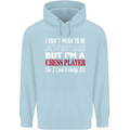 I Don't Mean to Be Chess Player Childrens Kids Hoodie Light Blue