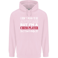 I Don't Mean to Be Chess Player Childrens Kids Hoodie Light Pink