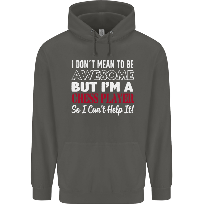 I Don't Mean to Be Chess Player Childrens Kids Hoodie Storm Grey