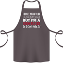 I Don't Mean to Be Chess Player Cotton Apron 100% Organic Dark Grey