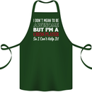 I Don't Mean to Be Chess Player Cotton Apron 100% Organic Forest Green