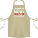 I Don't Mean to Be Chess Player Cotton Apron 100% Organic Khaki