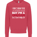 I Don't Mean to Be Chess Player Kids Sweatshirt Jumper Heliconia