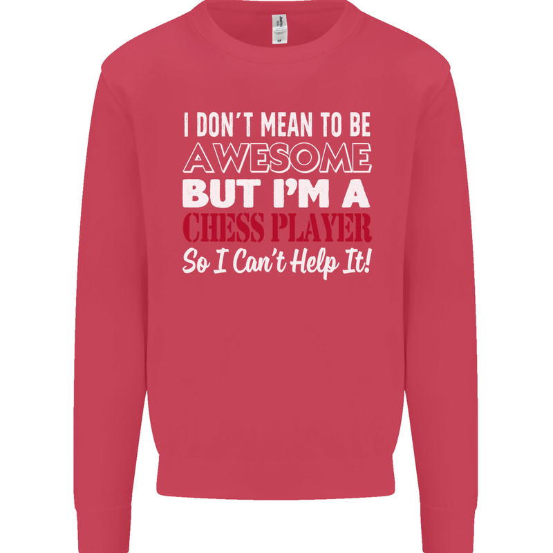 I Don't Mean to Be Chess Player Kids Sweatshirt Jumper Heliconia