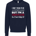 I Don't Mean to Be Chess Player Kids Sweatshirt Jumper Navy Blue