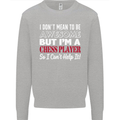 I Don't Mean to Be Chess Player Kids Sweatshirt Jumper Sports Grey