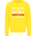 I Don't Mean to Be Chess Player Kids Sweatshirt Jumper Yellow