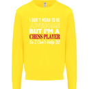 I Don't Mean to Be Chess Player Kids Sweatshirt Jumper Yellow