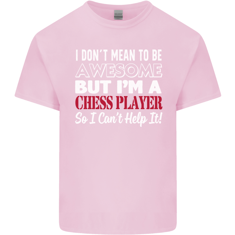 I Don't Mean to Be Chess Player Kids T-Shirt Childrens Light Pink