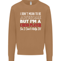 I Don't Mean to Be Chess Player Mens Sweatshirt Jumper Caramel Latte