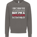 I Don't Mean to Be Chess Player Mens Sweatshirt Jumper Charcoal