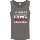 I Don't Mean to Be Chess Player Mens Vest Tank Top Charcoal
