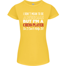 I Don't Mean to Be Chess Player Womens Petite Cut T-Shirt Yellow